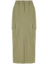 Weekend Max Mara Green Calais Midi Skirt In 绿色