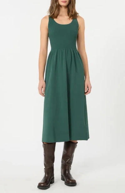 Weekend Max Mara Calibri Midi Dress In Green