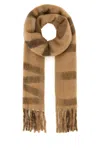 Weekend Max Mara Fringed Scarf With Soft Texture And Warm Fabric In Brown