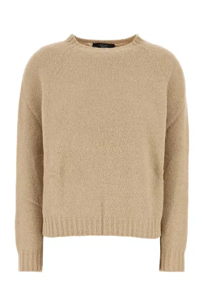 Weekend Max Mara Camel Stretch Alpaca Blend Ghiacci Sweater