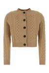 WEEKEND MAX MARA CAMEL WOOL AFOSO CARDIGAN