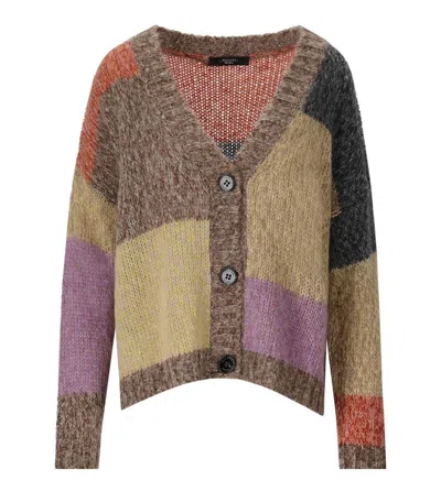 Weekend Max Mara Camera Multicolored Cardigan In Purple