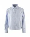 Weekend Max Mara Nuoro Blue Striped Shirt In Blue