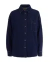 Weekend Max Mara Camicia Oversize Dark Blue In Blue