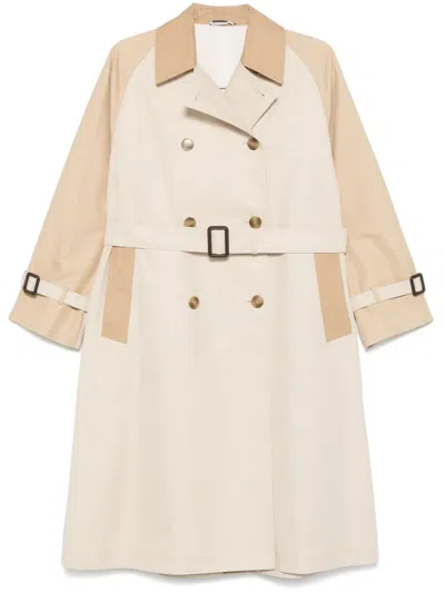 Weekend Max Mara Canasta Trench Coat In Neutrals