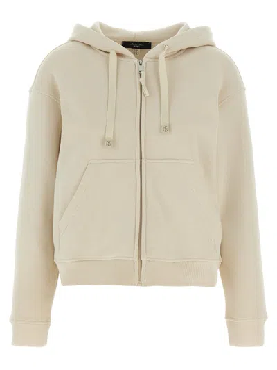 Weekend Max Mara Cane Sweatshirt Beige In Gray