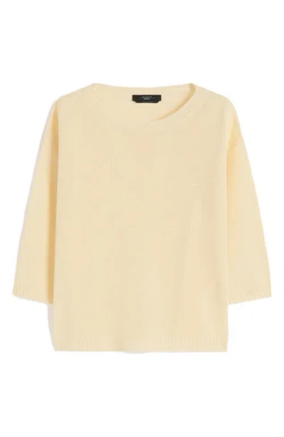 Weekend Max Mara Cannone Linen Sweater In Yellow