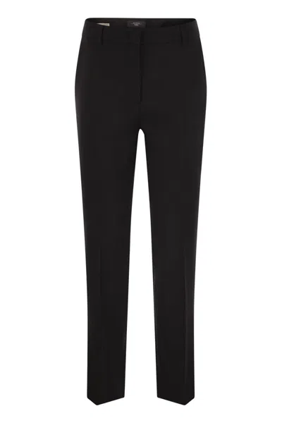 Weekend Max Mara Canon - Wool Cigarette Trousers In Black