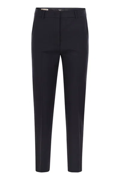 Weekend Max Mara Belt Loop Casual Pants In Black