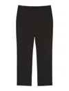 Weekend Max Mara Wool Trousers With Belt Loops In Black