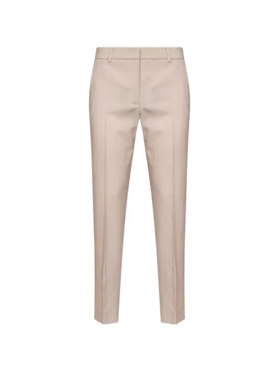 Weekend Max Mara Canon Pressed-crease Cropped Tailored Trousers In Neutral