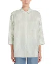 Weekend Max Mara Linen Fabric Shirt In Green