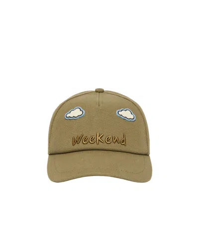 Weekend Max Mara Canvas Baseball Cap In Brown