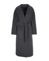 Weekend Max Mara Cappotto Lungo In Lana E Alpaca Grigio Medio In Blue