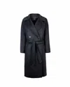 Weekend Max Mara Resina Belted Waist Coat In Black