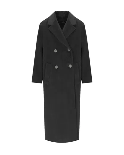 WEEKEND MAX MARA BLACK ZUFOLO COAT