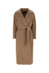 WEEKEND MAX MARA CAPPUCCINO WOOL BLEND TEMPERA COAT