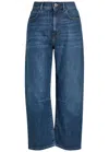 Weekend Max Mara Caprile Barrel-leg Jeans In Blue