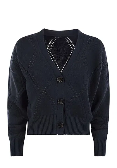 Weekend Max Mara Cardigan In Blue