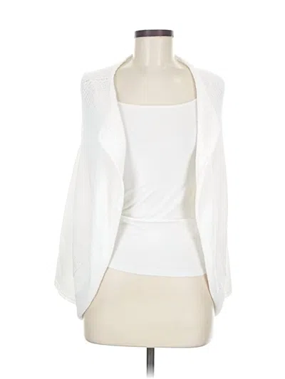 Pre-owned Weekend Max Mara Cardigan Sweater In White