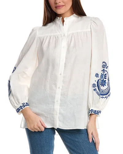 Weekend Max Mara Carnia Linen Shirt In White
