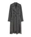 Weekend Max Mara Carpi Houndstooth Double-breasted Coat In Gray