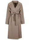 Weekend Max Mara Cascia Coat In Brown
