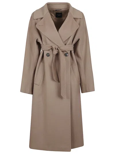 Weekend Max Mara Cascia Coat In Brown