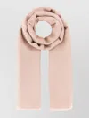 Weekend Max Mara Rauche Embroidered-detail Fringed Scarf In Pink