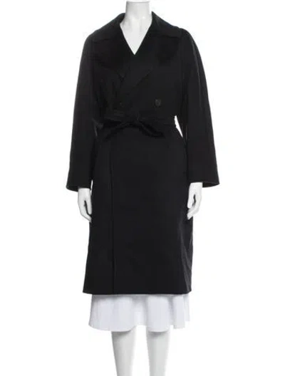 Pre-owned Weekend Max Mara Cashmere Coat In Black