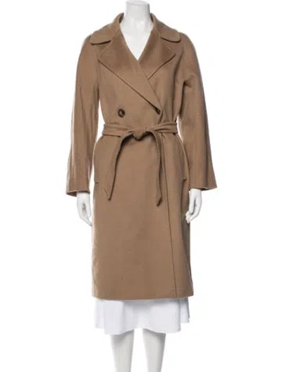 Pre-owned Weekend Max Mara Cashmere Coat In Neutral