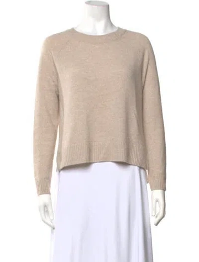 Pre-owned Weekend Max Mara Cashmere Crew Neck Sweater In Neutrals