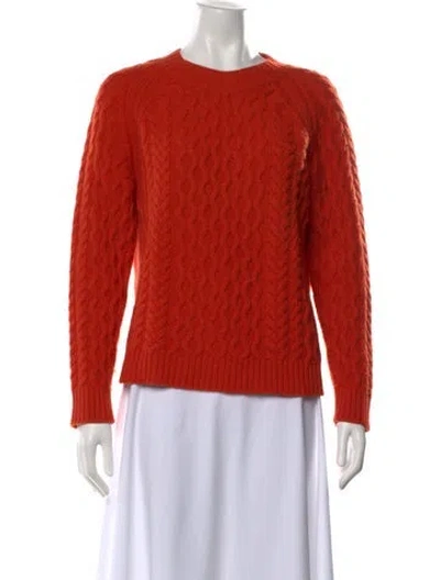 Pre-owned Weekend Max Mara Cashmere Crew Neck Sweater In Orange