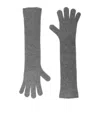Weekend Max Mara Cashmere Logo Gloves In Pattern