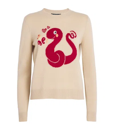 Weekend Max Mara Cashmere Lunar New Yr Sweater In Beige