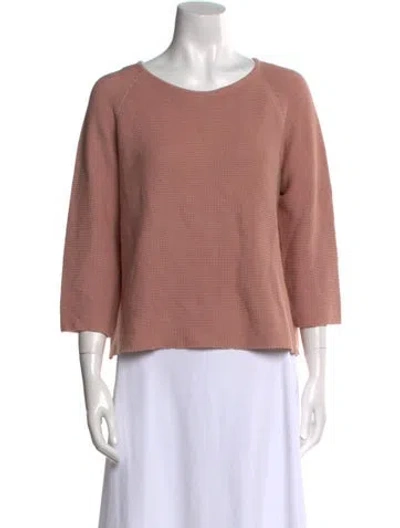 Pre-owned Weekend Max Mara Cashmere Scoop Neck Sweater In Pink