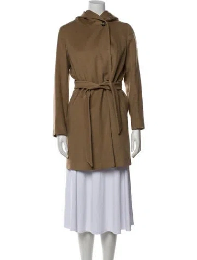 Pre-owned Weekend Max Mara Cashmere Trench Coat In Brown