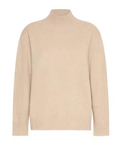 Weekend Max Mara Cashmere Turtleneck Sweater In Neutral