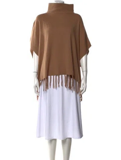 Pre-owned Weekend Max Mara Cashmere Turtleneck Sweater In Brown