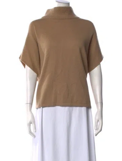 Pre-owned Weekend Max Mara Cashmere Turtleneck Sweater In Neutrals