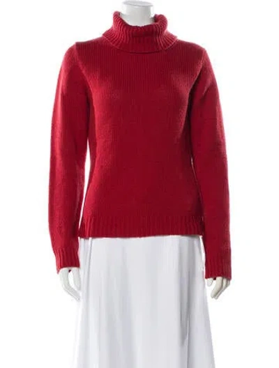Pre-owned Weekend Max Mara Cashmere Turtleneck Sweater In Pink
