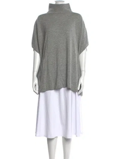 Pre-owned Weekend Max Mara Cashmere Turtleneck Sweater W/ Tags In Grey