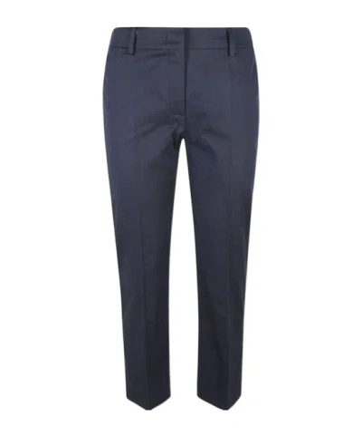 Weekend Max Mara Casual Pants With Belt Loops In Blue