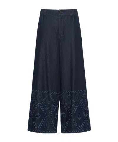 Weekend Max Mara Casual Pants With Belt Loops In Blue