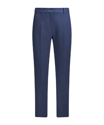 Weekend Max Mara Casual Pants With Belt Loops In Blue