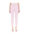 Weekend Max Mara Casual Pants With Belt Loops In Pink