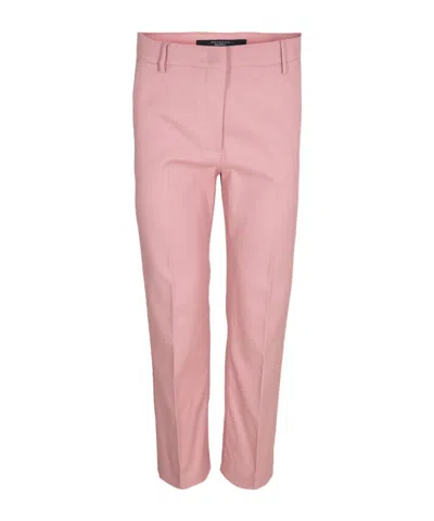 Weekend Max Mara Casual Pants With Belt Loops In Pink