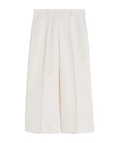 Weekend Max Mara Casual Pants With Belt Loops In White