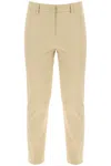 WEEKEND MAX MARA CECCO COTTON STRETCH CIGARETTE PANTS IN 10