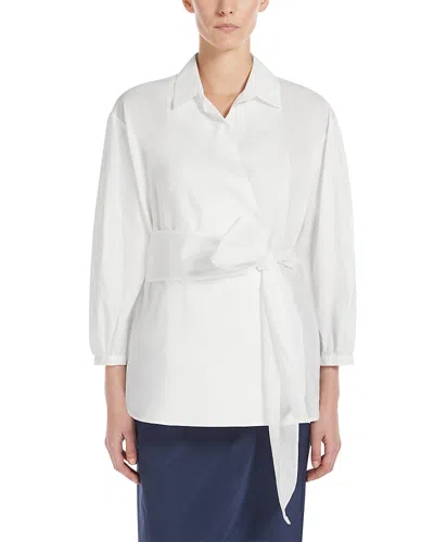 WEEKEND MAX MARA CECI COTTON AND SILK SHIRT